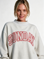 Sweatshirt Wanita Model Mockneck Asimetris Bahan Fleece Katun Tebal Ukuran Oversized