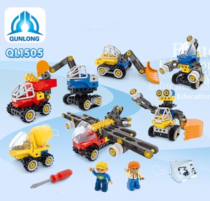Juego de bloques de construcción de gran tamaño con tema de Ingeniería de Ciencia y Tecnología de 160 piezas al por mayor, juguete educativo de creatividad para niños - Product Image 2