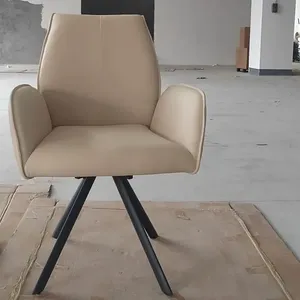 Silla Giratoria Moderna con Patas de Hierro para Interiores Elegantes - Product Image 1