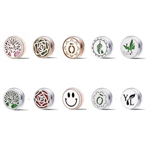 Médaillon diffuseur d'<span class=keywords><strong>huile</strong></span> essentielle, boucle magnétique, pour aromathérapie, 10 pièces, bijoux pour masque, Clip facial - Product Image 3