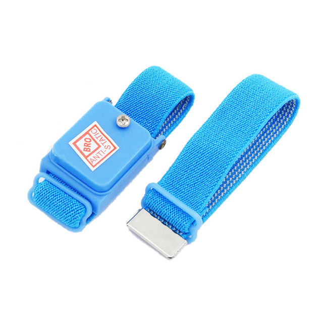 BEST New Blue Wireless ESD Wrist Strap Antistatic Wrist Band Non-cable Electrostatic Bracelet