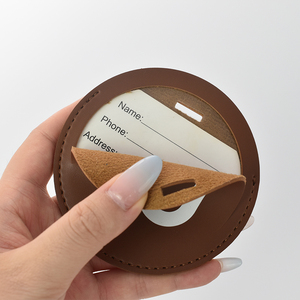 Etiqueta <span class=keywords><strong>de</strong></span> Equipaje <span class=keywords><strong>de</strong></span> Cuero Personalizada, Etiqueta <span class=keywords><strong>de</strong></span> Equipaje <span class=keywords><strong>de</strong></span> Cuero Marrón Popular con Logotipo <span class=keywords><strong>de</strong></span> Diseñador <span class=keywords><strong>de</strong></span> <span class=keywords><strong>Viajes</strong></span> <span class=keywords><strong>de</strong></span> Primera Calidad, Impresión por Serigrafía - Product Image 3