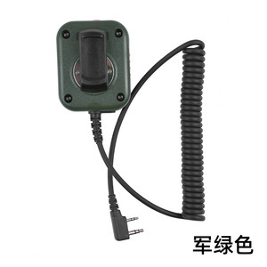 Baofeng-Walkie-talkie táctico, micrófono de mano, cabezal K, alto volumen, UV5R, 888S, <span class=keywords><strong>82</strong></span>, K6, 8800, <span class=keywords><strong>82</strong></span>, para el teléfono, en el que se puede ver la imagen - Product Image 2