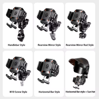 Support de téléphone pour moto Kewig, réglage à 360°, dispositif de libération rapide, mini support de téléphone pour scooter électrique, étanche