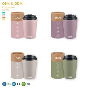 अनुकूलित 8/12 औंस कॉफी मग व्यवसाय उपहार डबल दीवार 304 स्टेनलेस स्टील यात्रा थर्मस कॉफी कप लोगो के साथ - Product Image 1