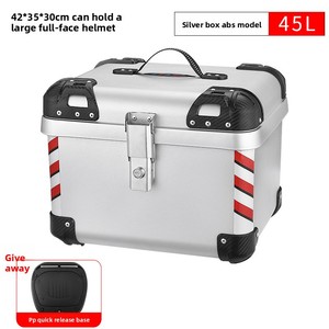45LABS ABS 45L Baúl Trasero Redondeado Retro para Motocicleta y Vehículo Eléctrico con Capacidad para Casco Completo, Diseño Kung <span class=keywords><strong>Fu</strong></span> Panda - Product Image 3