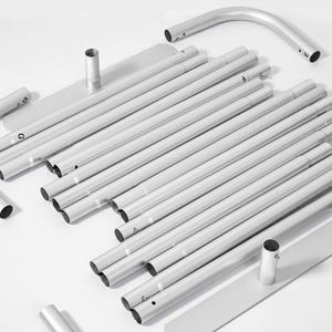 Stand de salon professionnel portable, imperméable, résistant aux UV, durable, avec toile tendue et cadre en aluminium renforcé - Product Image 3