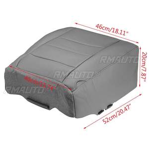 ฝาครอบเบาะด้านหน้าคนขับด้านล่างหนัง PU กันน้ำสำหรับฟอร์ด F250 F350 ซุปเปอร์ดิวตี้ ลาเรียต 2002 2003 2004 2005 2006 2007 - Product Image 2