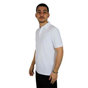 Men's <b>Polo</b> Shirt <b>White</b> 25S13PO Short Sleeve Casual Wear - Product Image 2