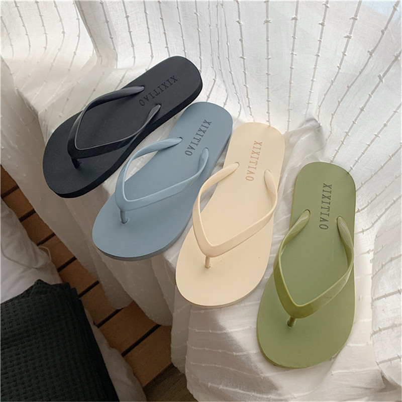 Women Fashion Personality Flip-Flops Slippers Beach Leisure Shoes Soft Bottom Flipflops