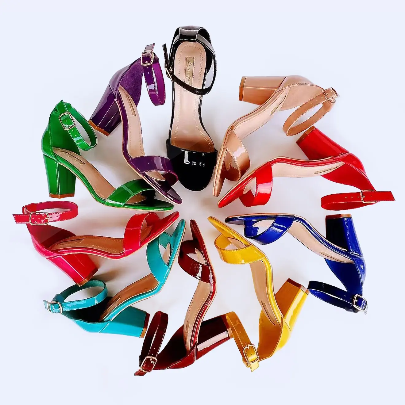 Factory Hot Sale Formal Open-Toed Chunky Heels Sandals For Lady And Women 2022
