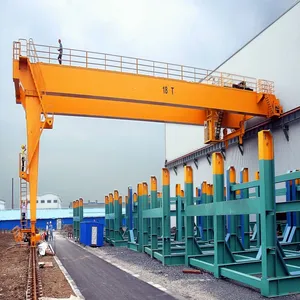 10 Ton 20 Ton 50 Ton 100 Ton 15 Ton Electric Single Girder Semi Gantry Crane For Bridge Construction