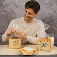Sacs personnalisés pour pain de mie, emballage alimentaire, boulangerie, toasts, OPP PE, anti-humidité, 100 pièces, sacs pour gâteaux de mariage, pour lait et aliments pour animaux de compagnie