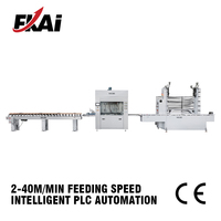 Ligne de peinture automatique par pulvérisation pour profilés en bois avec quatre pistolets IWATA pour le revêtement de moules, deux à quatre mètres par minute HC SPM400