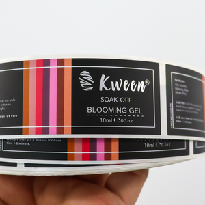 เครื่องพิมพ์ฉลากมันวาวเนื้อสีทองแบบกำหนดเองแผ่นสติกเกอร์ผ้าซาตินแบบฟองสติกเกอร์กระดาษสติกเกอร์แบบย่อยสลายได้ - Product Image 2