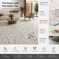 Carreaux de céramique en terrazzo mat de haute qualité au meilleur prix, 600x600 mm, pour murs et sols intérieurs et extérieurs, carreaux rustiques