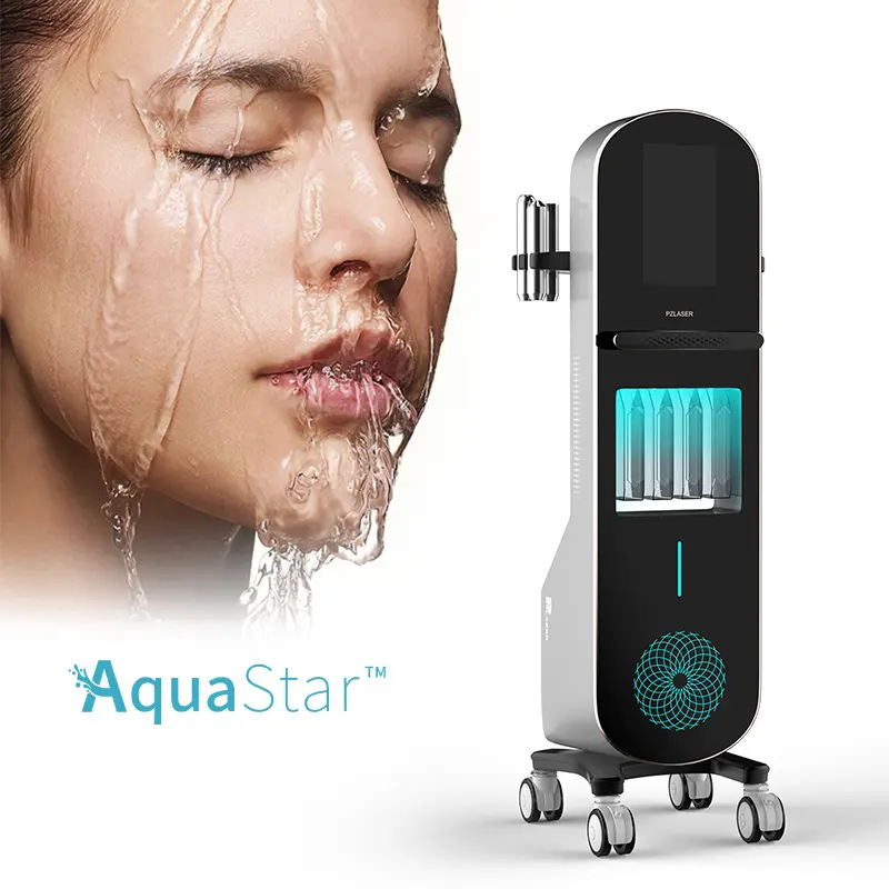 Hydro vẻ đẹp nước mặt máy nhỏ bong bóng Aqua lột Der 12 trong 1 với fractional RF trượt tuyết