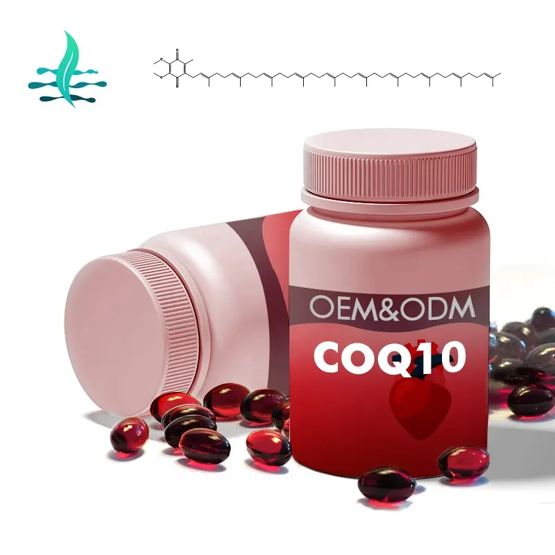 แคปซูล CoQ10โคเอนไซม์แคปซูล Q10โคเอนไซม์ Q10นิ่มผลิตจากโรงงาน