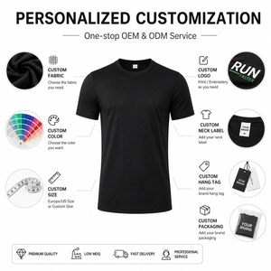 T-shirt da uomo personalizzata all'ingrosso con logo, in seta ghiaccio traspirante ad asciugatura rapida, a maniche corte, ideale per <span class=keywords><strong>palestra</strong></span>, sport, casual e uso quotidiano - Product Image 5