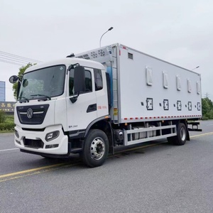 รถบรรทุกขนส่งไก่ Dongfeng 4*2 ยอดขายดีจากจีน รถบรรทุกขนส่งสัตว์ปีกขนาดเล็กแบบใหม่ รถบรรทุกไก่ตู้เย็น ดีเซล เบนซิน - Product Image 2