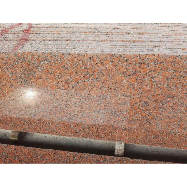 Polished Guangxi Red Color Natural Granite Stone Floor Tiles Big Slab Maple Granite