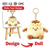 Gantungan Kunci Boneka Hewan Kartun Custom CPC CE EN71, Mainan Boneka Plush, Gantungan Kunci Plush Lucu Ukuran Kecil, Gantungan Kunci Boneka Isi Dakron