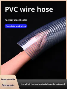 Clear Reinforced PVC Steel Wire <b>Hose</b> for Water Oil Chemical <b>Suction</b> Transfer and Vacuum Applications OEM Brand China - Product Image 5