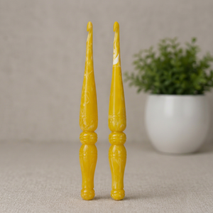 Resin <b>Crochet</b> <b>Hook</b> Set Handcrafted Knitting Needles Artistic Hand Painted Yarn Weaving Tools Custom Shape - Product Image 1