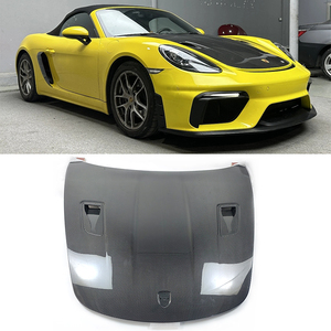 Capot de moteur en carbone sec léger de haute qualité pour Porsche 911 991 718 981 Capuchon de moteur en fibre de carbone GT4 RS modifié - Product Image 1