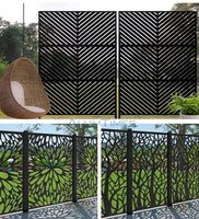 Panneaux de clôture décoratifs modernes à design contemporain, fourniture directe d'usine, séparateurs de pièce, écran en aluminium découpé au laser, durable et facile à installer