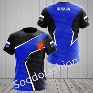 Nuovo stile grafico unico di moda stile russo personalizzato stampabile logo maglia o collo T-shirt per gli uomini e le donne - Product Image 5