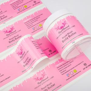 Etiquetas Adhesivas de Vinilo Acrílico Impresas Personalizadas con Estampado Dorado, Resistentes al Agua, para Logotipos, Cremas para el Cabello, Cremas para Ojos, Cosméticos - Product Image 5