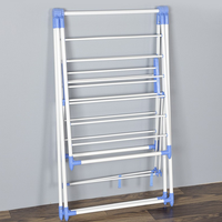 Flügel Typ Metall Klapp trockner Doppel Ebenen Wohnzimmer Installation-Free Balkon Kleiderbügel Schmetterling Typ für Bodenst änder