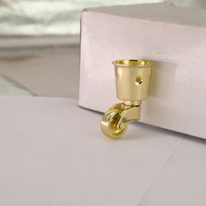 Belastbare 50kg Möbelrollen aus Zinklegierung, Luxuriöser Schaft, Verfügbar als <span class=keywords><strong>1</strong></span>-Zoll-Schwenkrollen mit Klavierfuß - Product Image 6