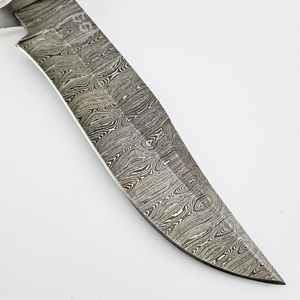 Custom Handmade Damascus Bowie Knife Knife OEM Supported Fixed Blade Leather Sheath Outdoor Survival - Product Image 3