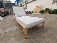 Chaises longues de luxe uniques pour piscine extérieure Chaises longues de plage à vendre Chaise longue en métal Chaise longue de haute qualité en bois pour hôtel