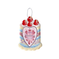 Porte-cartes de visite pendentif 3 pouces motif dessin animé mignon fraise dessert pour étudiants, présentoir de photocartes d'idols Kpop, Guka Subway