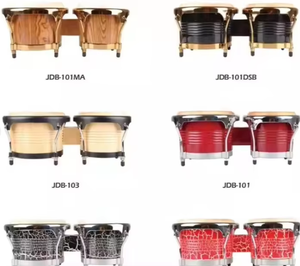 Instrumento de percusión de madera de tambor <span class=keywords><strong>Bongo</strong></span> <span class=keywords><strong>doble</strong></span> profesional de alta calidad con parches de piel de oveja - Product Image 4