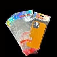 Nouvelle arrivée étui en TPU sacs transparents couverture mobile sacs en plastique design imprimé sac auto-adhésif OPP