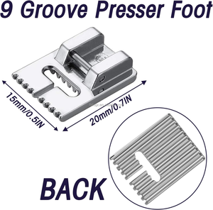 เข็มคู่3ชิ้นเข็มคู่กับ9ร่องตีนผียืดคู่หมุดเข็มคู่ - Product Image 3