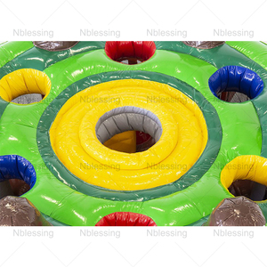 NewBlessing Crazy Person Four Lanes <b>Inflatable</b> Bungee Run Amusement Park Sport <b>Games</b> Interactive Human PVC Material Customized I - Product Image 3