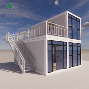 Wadah Modular dapat digerakkan rumah kecil portabel rumah kandang pengiriman Prefab dengan ukuran fleksibel - Product Image 1