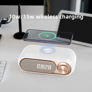 <span class=keywords><strong>2025</strong></span> mới loa di động với sạc không dây cho điện thoại di động LED đồng hồ báo thức chức năng sạc không dây cho nhà - Product Image 5