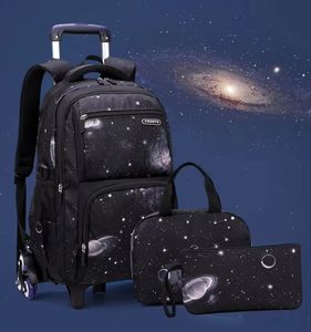 Mochila con <span class=keywords><strong>ruedas</strong></span> para niños personalizada al por mayor, bolsa de almuerzo con <span class=keywords><strong>ruedas</strong></span> 3 en 1 para niños, conjunto de mochila escolar para niños pequeños - Product Image 2