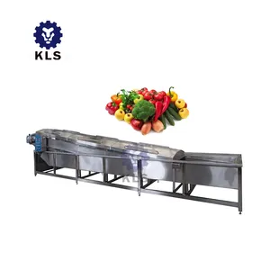 KLS Laveuse alimentaire industrielle Pulvérisation haute pression Machine de nettoyage de légumes Machine à laver les fruits et légumes