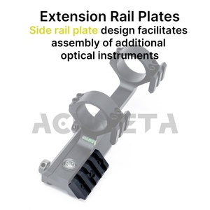 Support de lunette optique en aluminium ACUMETA - Tube de 30 mm, Monture de 20 mm, Hauteur centrale de 1,55 pouce |   Niveau à bulle intégré durable et étanche - Product Image 3