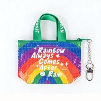 Sac fourre-tout personnalisé avec logo, en PP tissé, vente en gros, écologique, réutilisable, sac de shopping en RPET, cadeau d'entreprise, fabricant OEM