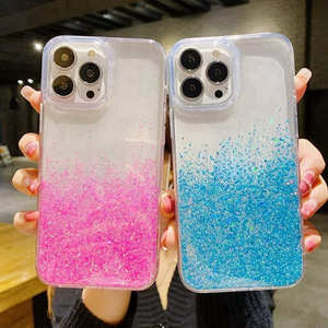 เคสโทรศัพท์มือถือพีซี TPU แวววาวทำจากเรซินอีพ็อกซี่หรูหราออกแบบมาให้เป็นแม่เหล็กกันกระแทกเคสใสสำหรับ iPhone 15 <span class=keywords><strong>PRO</strong></span> MAX - Product Image 1