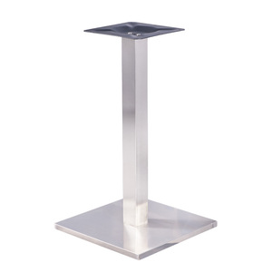 Furniture Leg Square 400x400mm Heavy Duty Stainless Steel Brushed Industrial Design For Dining Table - Product Image 4