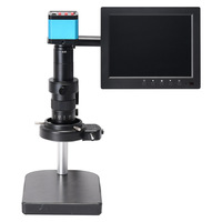 Microscope électronique industriel HD 14 millions de pixels pour inspection vidéo, mesure et amplification, réparation de cartes de circuits imprimés et de horloges, Chine